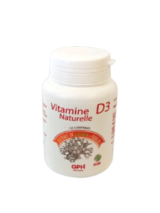 D3 Vitamine naturelle 120 comprimés marque GPH