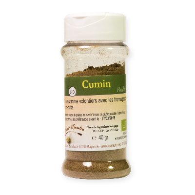 Cumin poudre bio - pot distributeur de 40 g