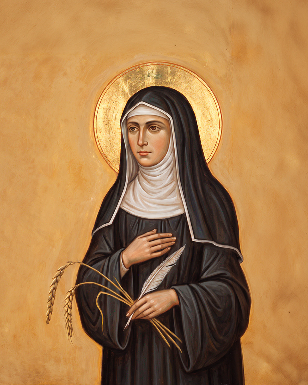 Enluminure de sainte Hildegarde de Bingen