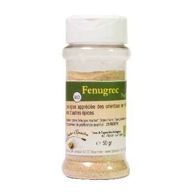 Fenugrec poudre bio - pot distributeur de 50 g