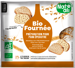 LOT de 12 sachets de mélange à base de levains d'épeautre BIO (35g par sachet)