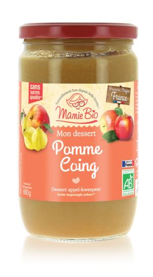 Purée mélange pommes coing bio - 680 g MAMIE BIO