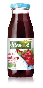 Pur jus de CRANBERRY  bio - 0.25 litre Vitamont