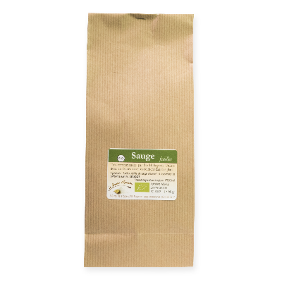 Sauge officinale feuille BIO - sachet - poids net 50g