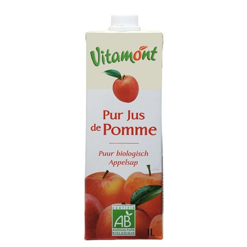 Pur jus de pommes  bio - TETRA PAK 1 litre Vitamont