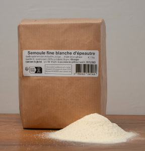 Semoule blanche fine d'épeautre - 01 kg