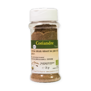 Coriandre BIO - POUDRE - 35 g - POT distributeur