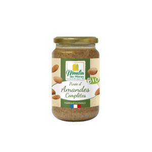 Purée d'amandes complète bio 350g Marque Moulin des moines
