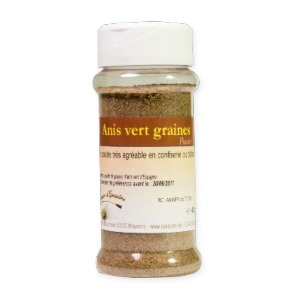 Anis vert graines BIO - POUDRE - 40 g - POT distributeur