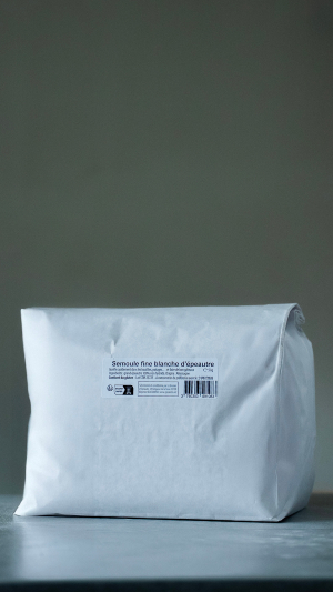 Semoule fine BLANCHE d'épeautre - 5 kg