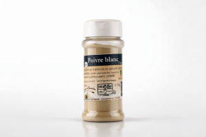 Poivre Blanc BIO - POUDRE - 50 g - POT distributeur