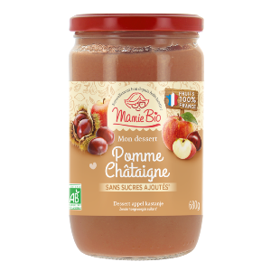 Purée de Pommes châtaignes bio 680g Mamie Bio DDM 12/2024