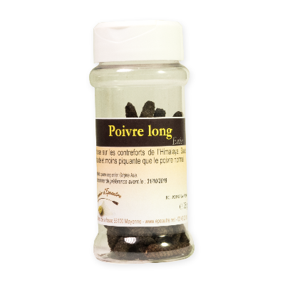 Poivre long (entier) - pot distributeur de 35 gr (poids net)