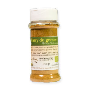 Curry du grenier BIO - POUDRE - 40 g - POT distributeur