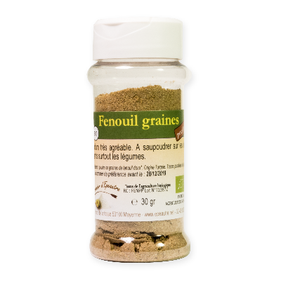 Fenouil BIO en graines ou poudre, Achat, Conseils, Recettes