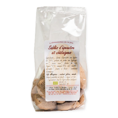 Sablé à l'épeautre et aux chataignes BIO - 150 g