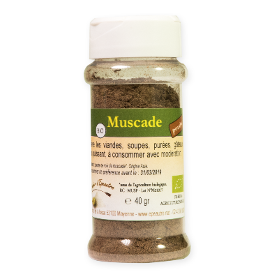 Muscade Bio en poudre - pot distributeur de 40g