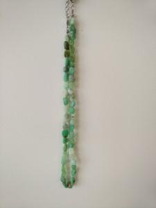 Chrysoprase Collier 45 cm - Perles irrégulières 6mm