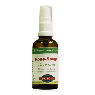 Déodorant rose/sauge - Flacon spray 50ml marque POSCH