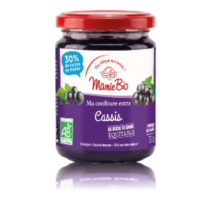 Confiture CASSIS BIO - 320 g - mamie bio