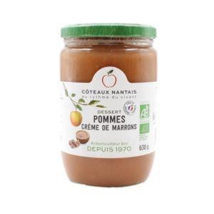 Dessert pommes-crème de marrons 630g bio